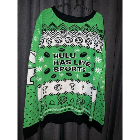 Ugly Christmas Sweater Xmas Size Large Hulu - Picture 1 of 3